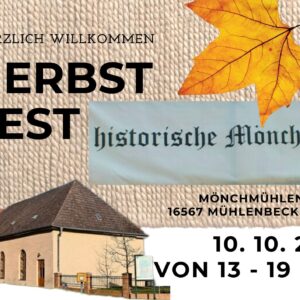 Herbstfest in der Mönchmühle