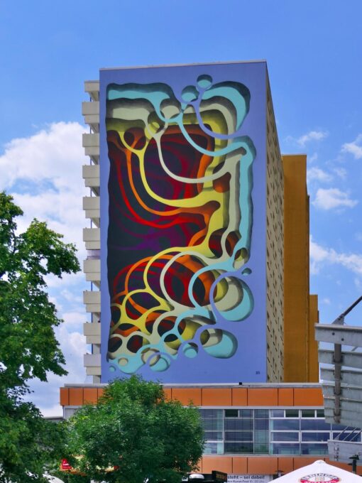 Wandbild in Berlin für die Veranstaltung Wandkunst - Gesprächsabend mit Norbert Martins