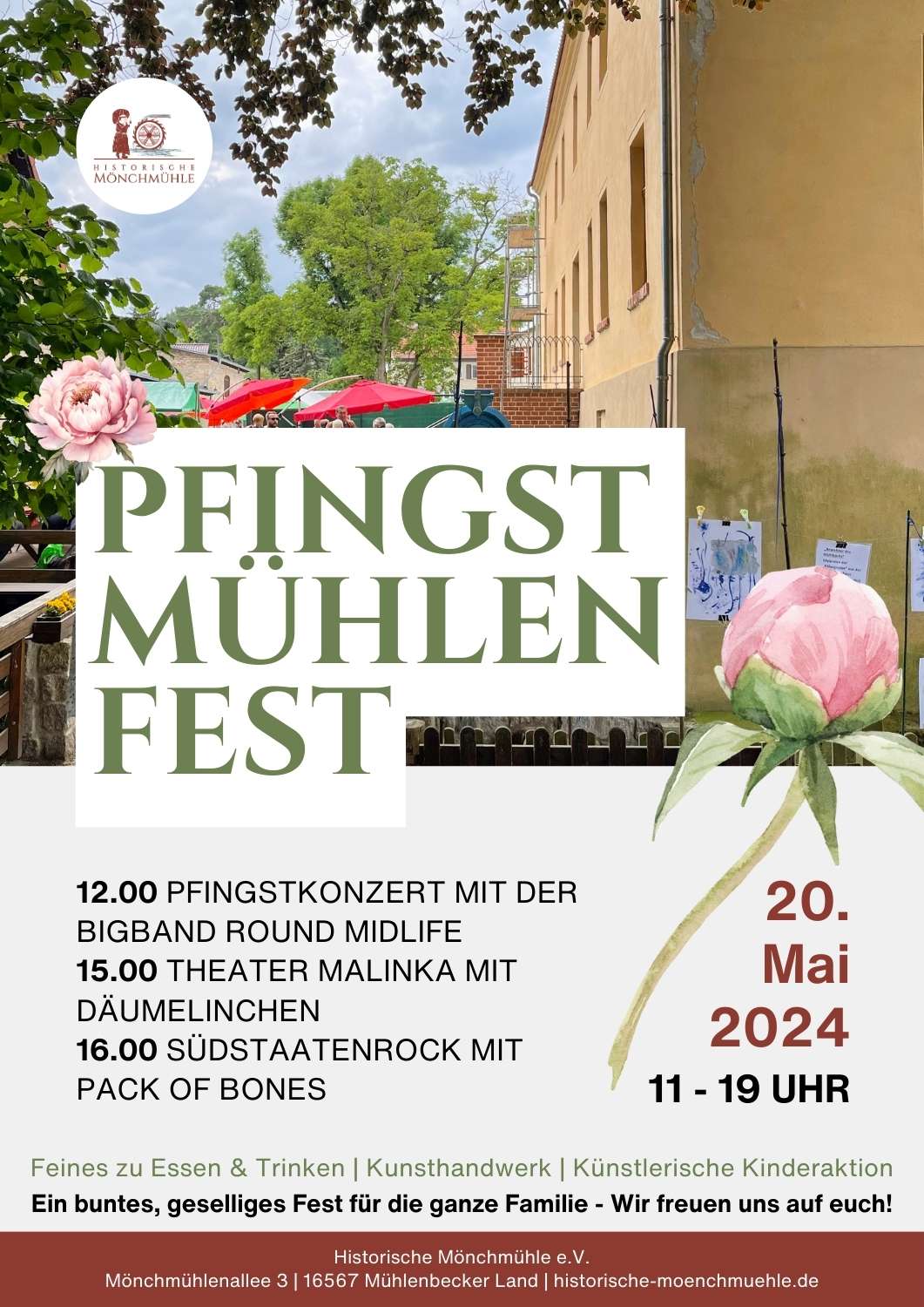 Plakat Pfingstmühlenfest 2024